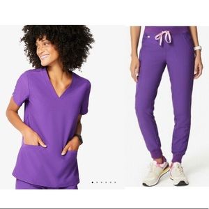 Figs Purple Scrub Set